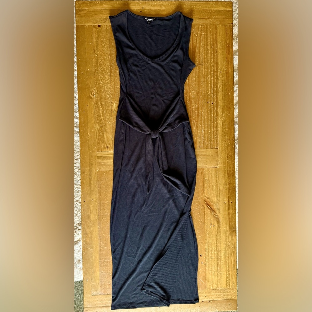 Tie front maxi dress